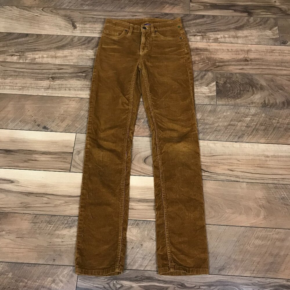 Patagonia Worn Wear Corduroy Pants Size 24 (US 00) Saddle Brown Straight Leg